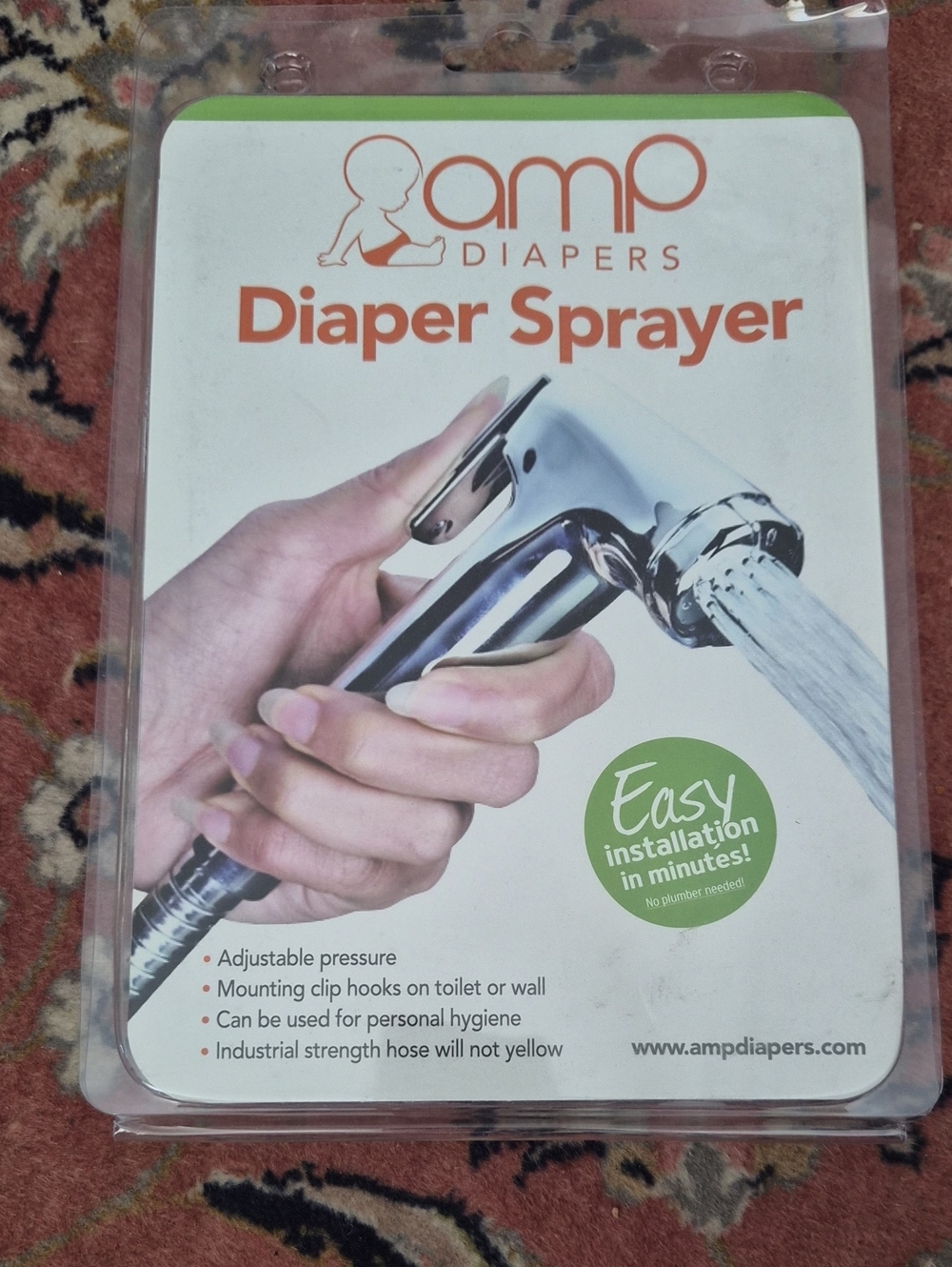 AMP Diapers Diaper Sprayer - Chrome Handheld Sprayer